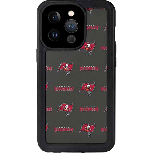 NFL Tampa Bay Buccaneers Blitz Series iPhone 15 Pro Waterproof Case